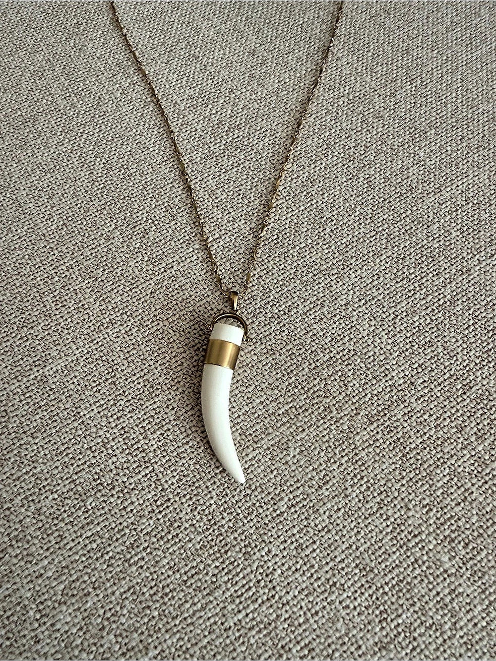Stella & Dot Sahara Horn Pendant Necklace